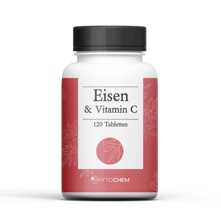 Phytochem Nahrungsergänzung Energiestoffwechsel mit Vitamin C Eisen Tabletten