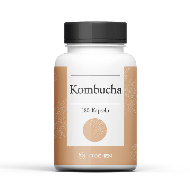 Nahrungsergänzung Vitamine, organische Säuren und wichtige Nährstoffe 180 Kombucha Kapseln